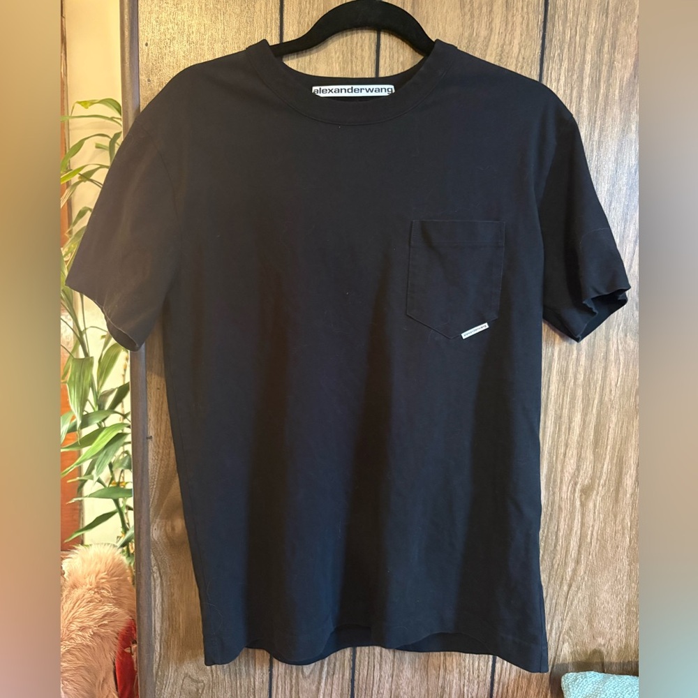 Alexander Wang Black T-Shirt, sz M